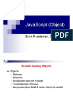 Javascript (Object) : Erick Kurniawan, S.Kom