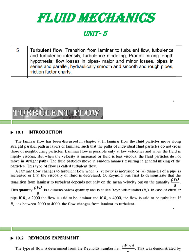 Turbulent Flow | PDF