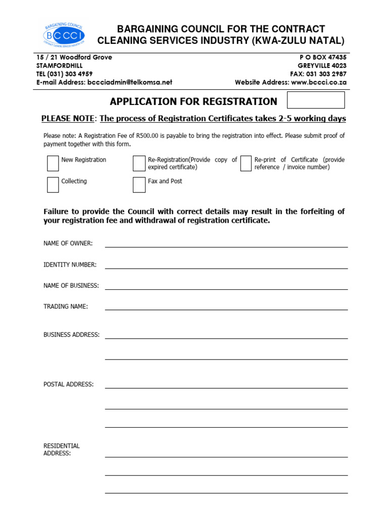 BCCCI Application For Registration 2014 | PDF | Business | Cheque