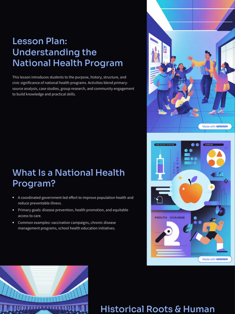 Lesson Plan Understanding The National Health Program | PDF ...