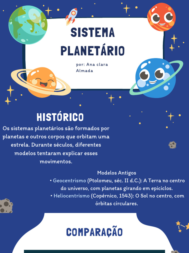 Blue Illustrative Playful The Solar System Presentation PDF | PDF ...