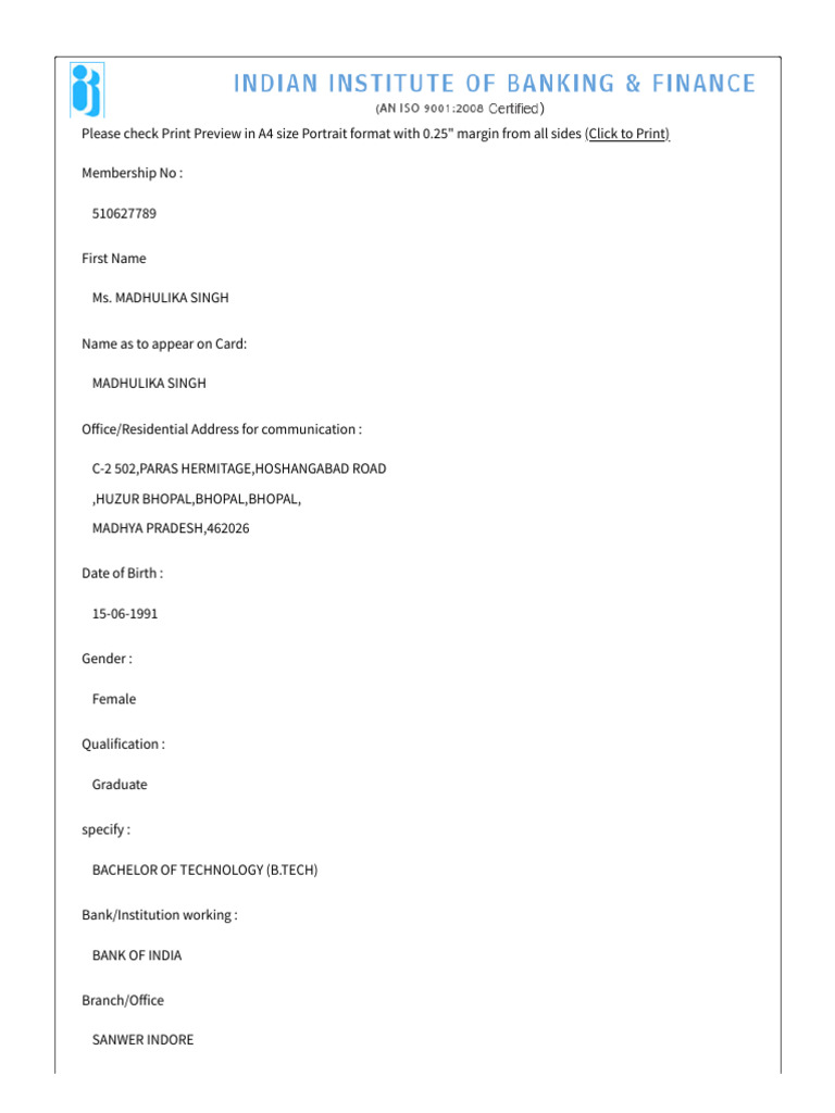 IIBF | PDF