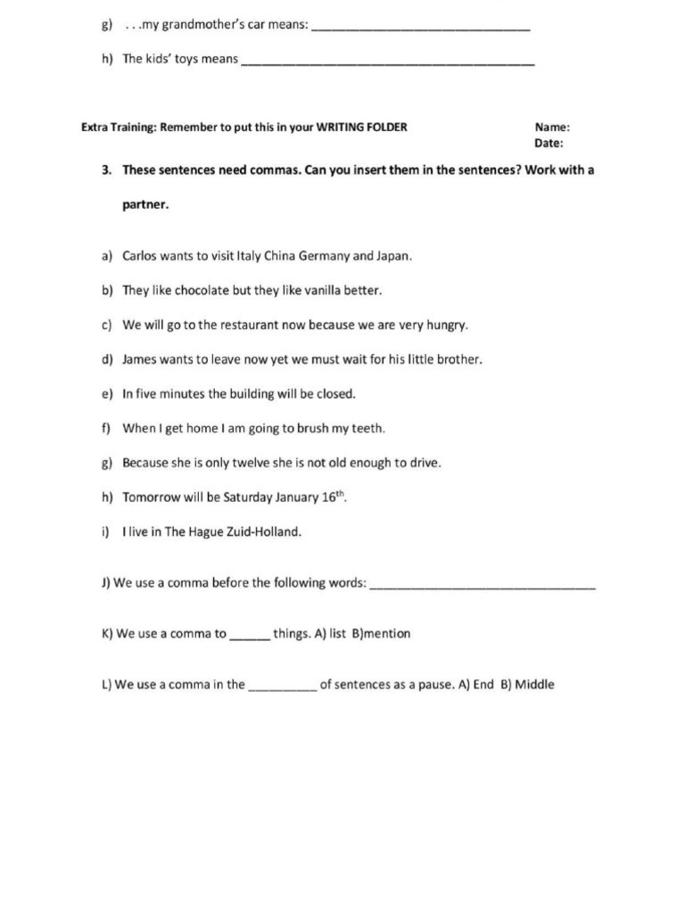 Punctuation X 2 | PDF