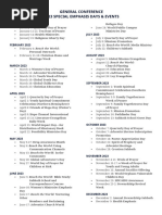 SDA Events Calendar 2025 | PDF | Seventh Day Adventist Church ...