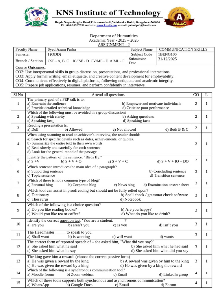 1st Sem Cs Assignment - 2 | PDF | Social Media | Popular Culture ...