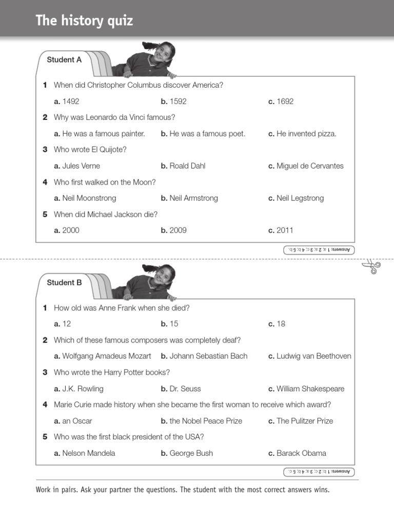 The History Quiz | PDF