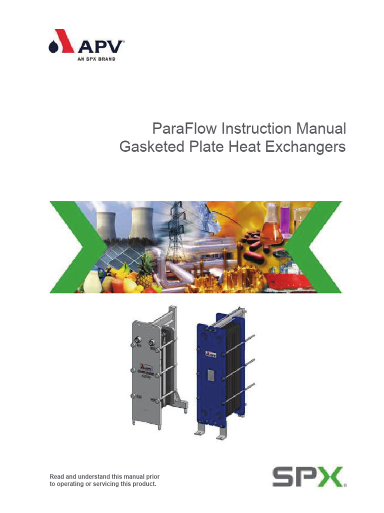 Oem Manual - Apv (SPX) | PDF | Heat Exchanger | Leak