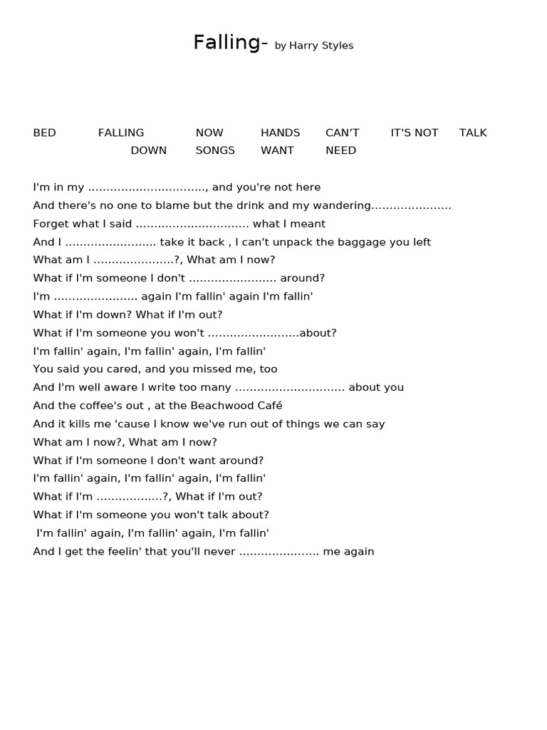 Falling | PDF