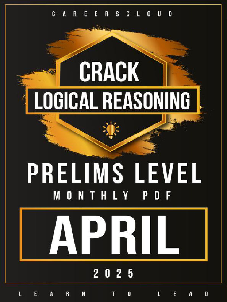 Logical Reasoning Prelims PDF - Apr 2025 | PDF | Alphabet | Writing