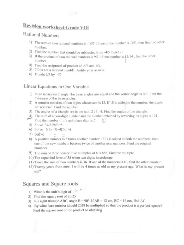 Math W.S | PDF