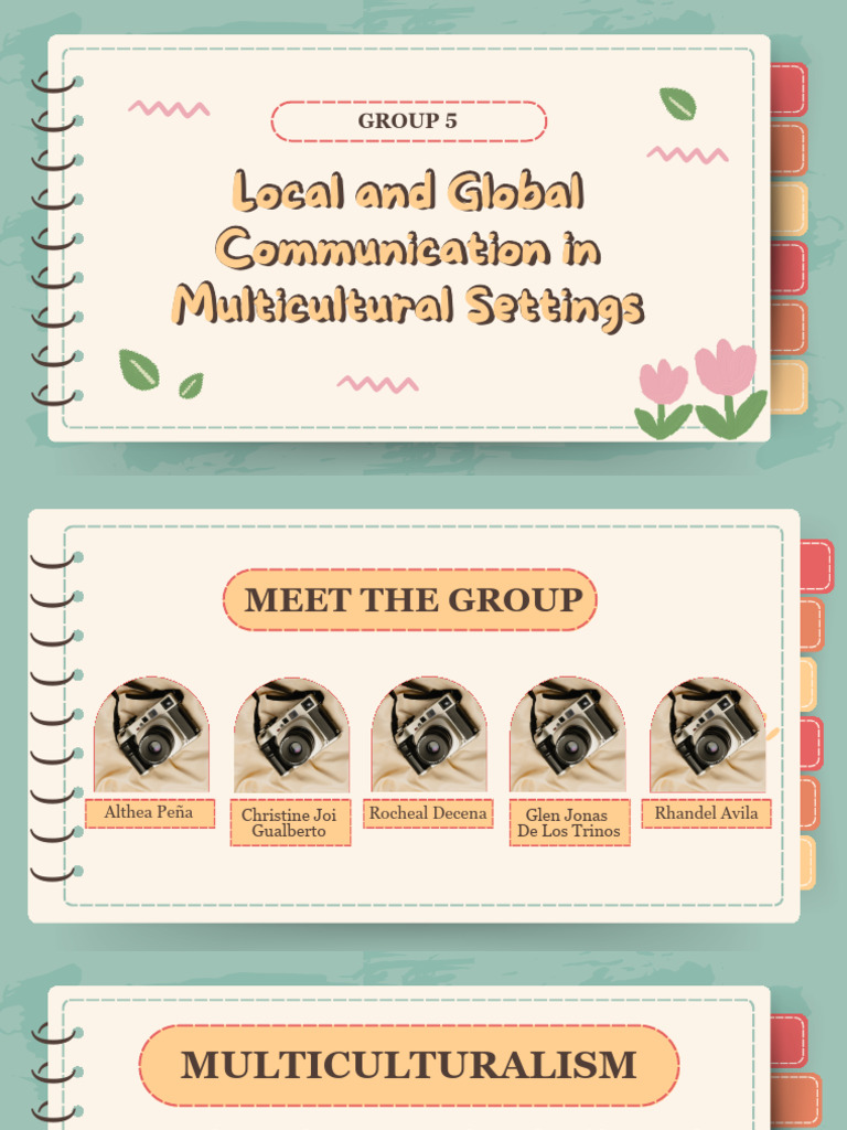 Group 5 Local and Global Communication in Multicultural Settings | PDF ...