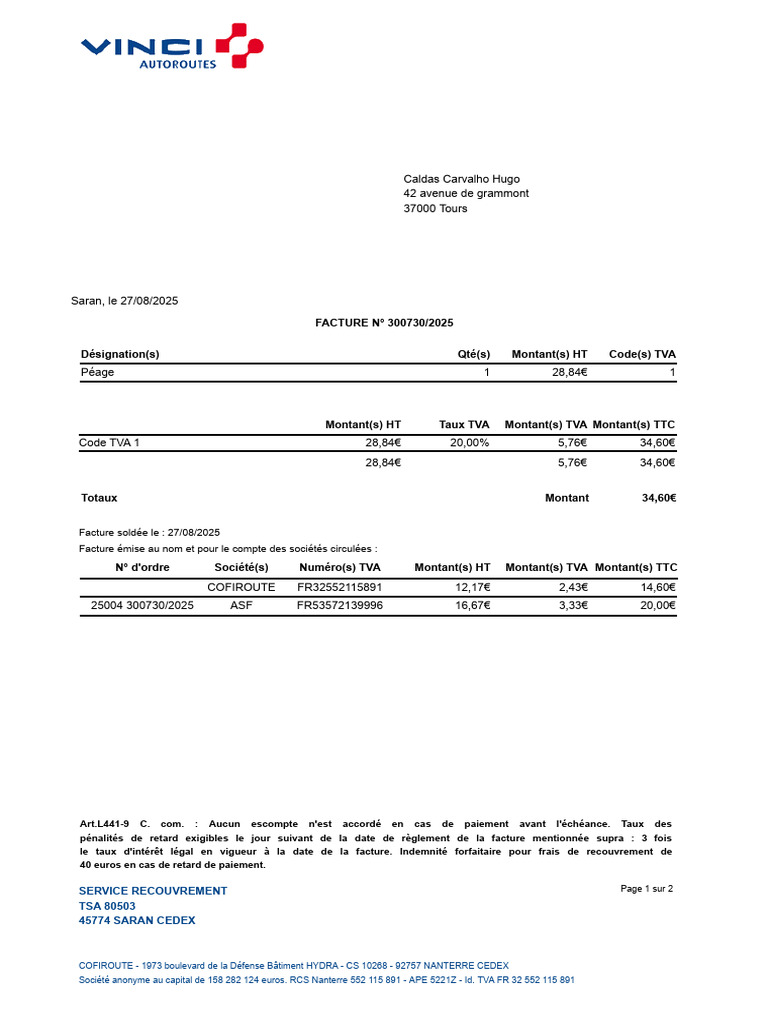 Facture | PDF | Facture | Documents commerciaux