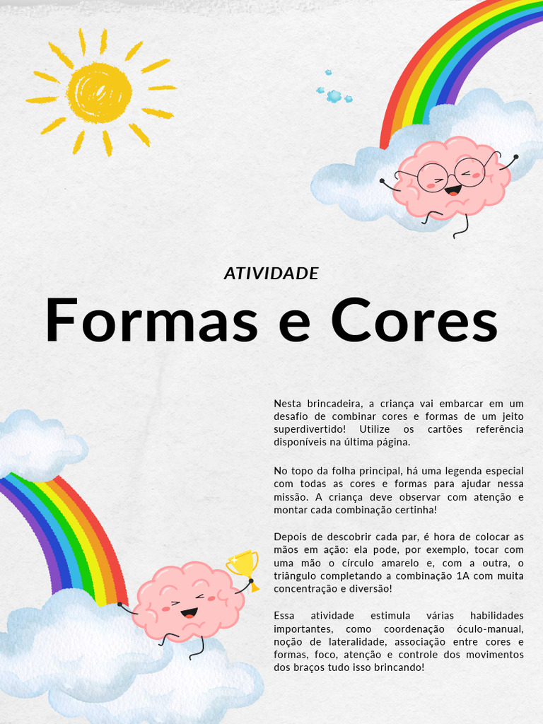 Atividade - Formas e Cores | PDF