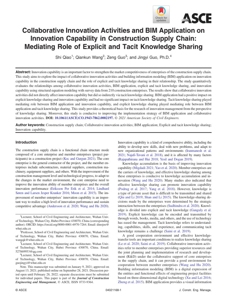 005 Qiao Et Al 2021 Collaborative Innovation Activities and Bim ...