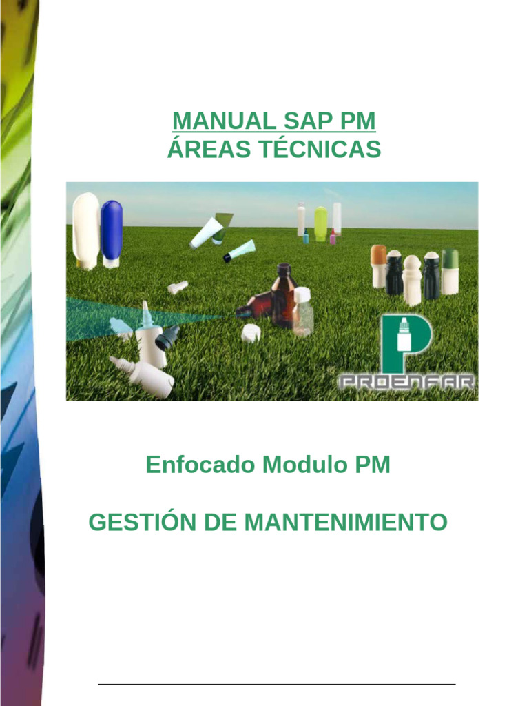 Manual Sap PM Proenfar S.A.S. Ver 01 | PDF | Datos | Información