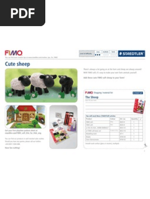 FIMO Cute Sheep