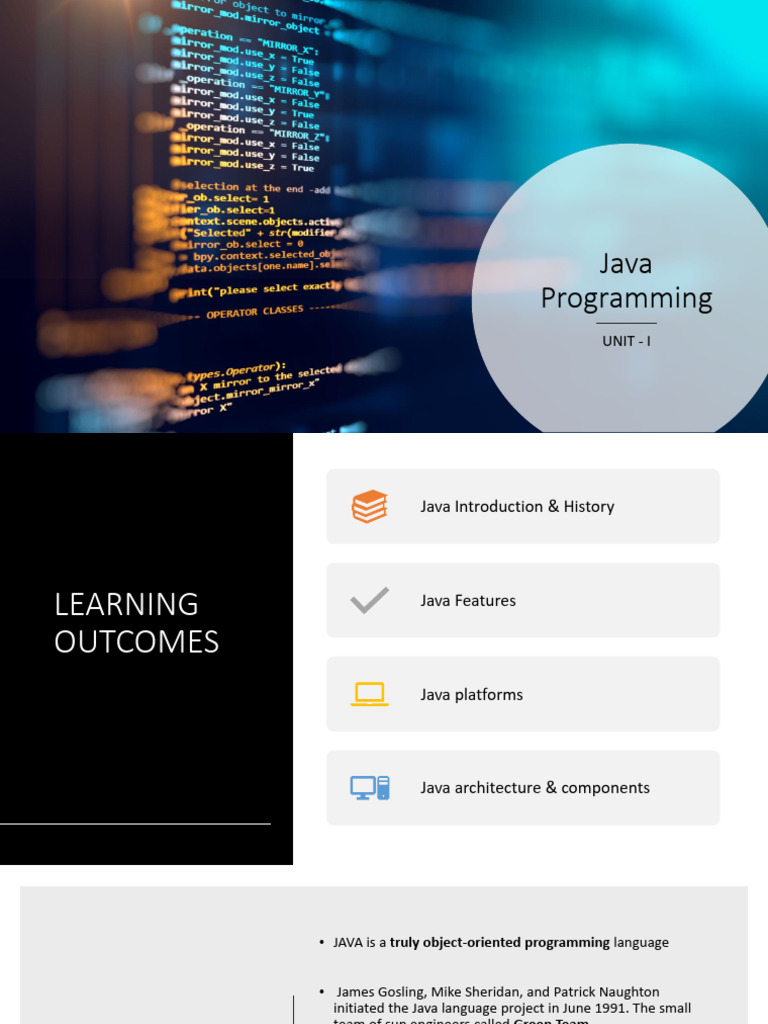 Lecture#2 - Java Features & Architecture | PDF | Java Virtual Machine ...