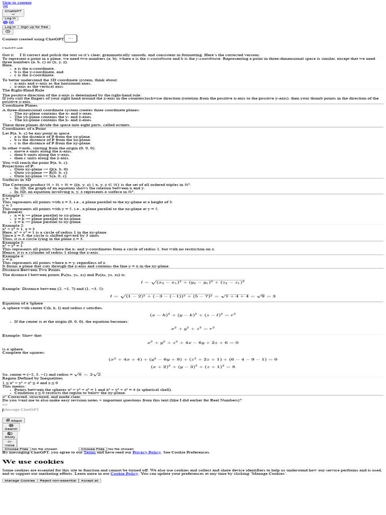 Chatgpt Com | PDF | Cartesian Coordinate System | Elementary Mathematics