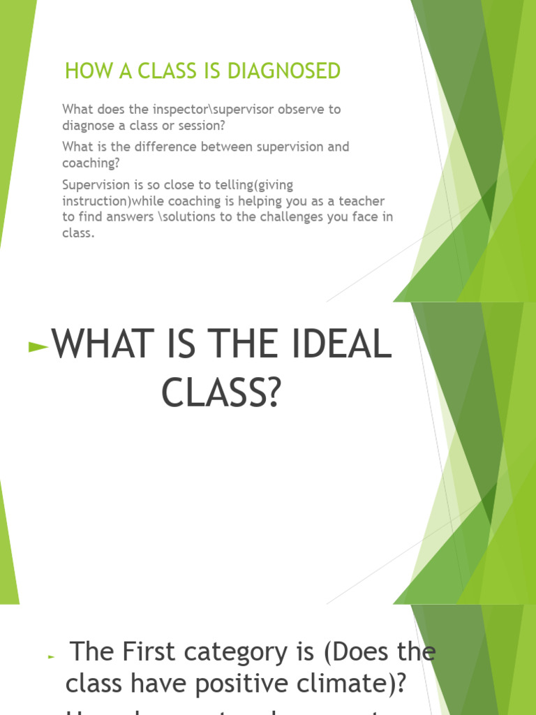 How A Class Is Diagosed | PDF