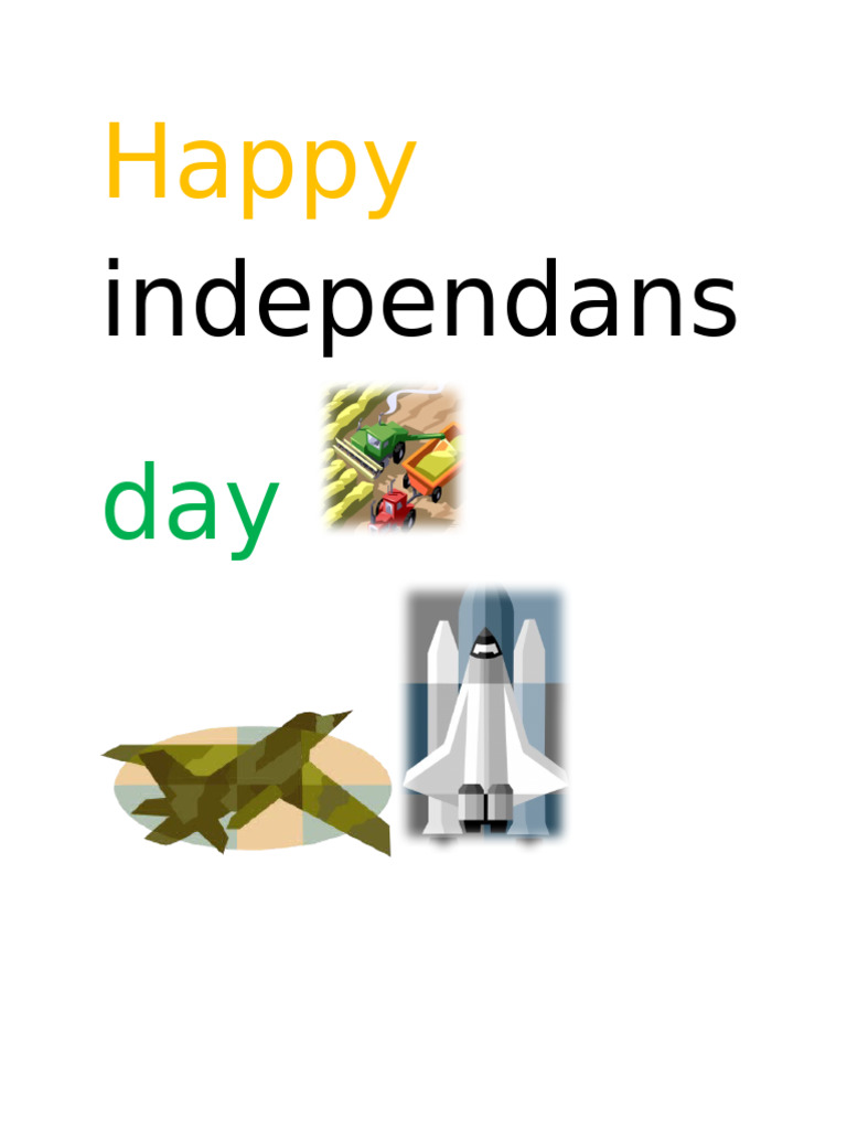 Happy Independans Day | PDF