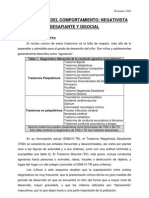 Trastornos Del Comportamiento Negativista Desafiante y Disocial