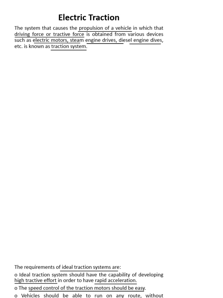 Electric Traction | PDF | Electric Motor | Electric Power Distribution