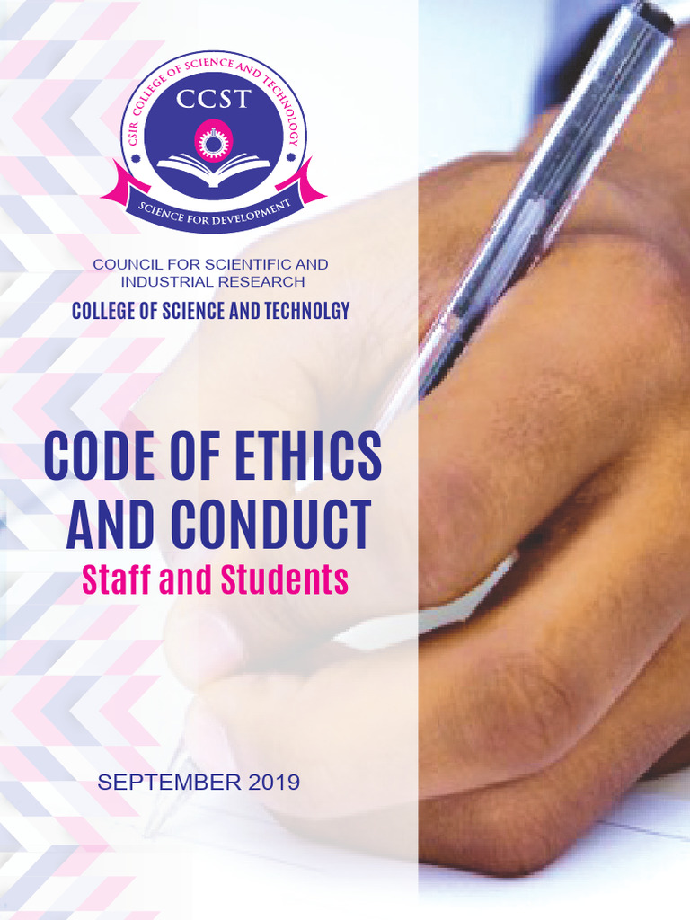 CODE OF ETHICS AND CONDUCT For Staff and Students 1 | PDF | Harassment ...