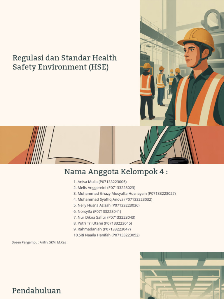 Regulasi Dan Standar Health Safety Environment HSE - PPTX 20260203 ...
