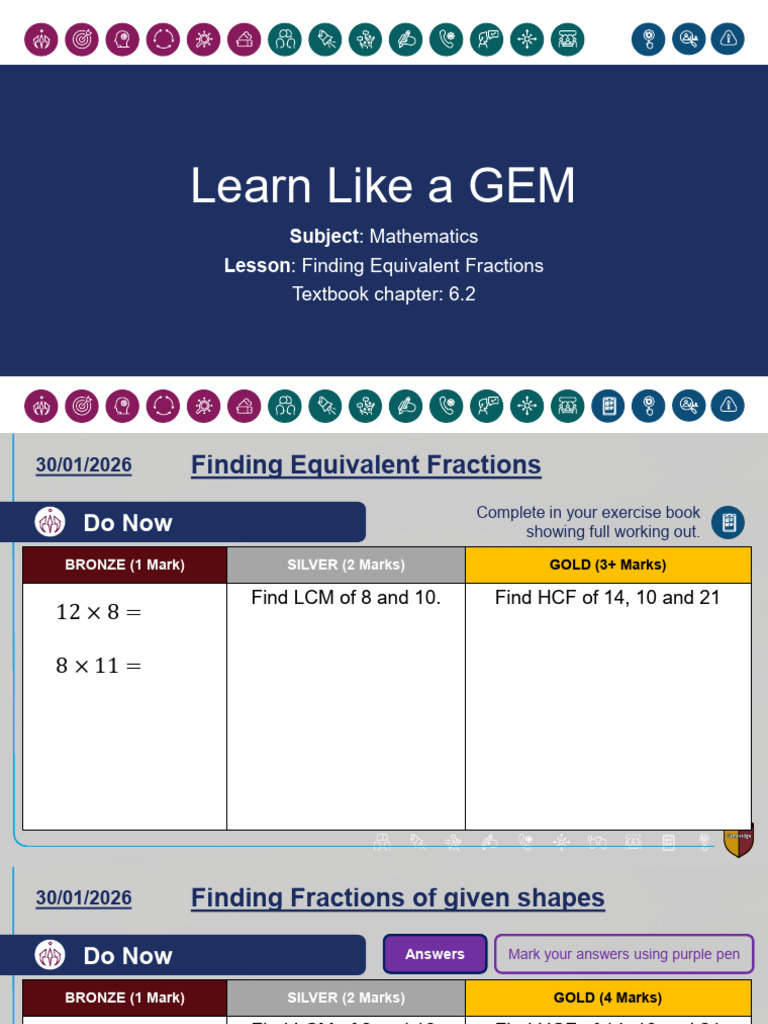 P3 Equivalent Fractions | PDF | Mathematics | Arithmetic