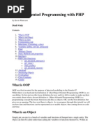 Object Oriented Programming With PHP