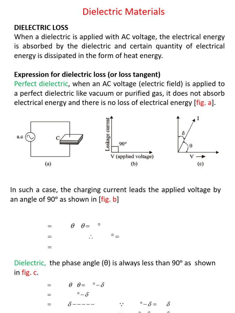 Dielectric Properties of Materials | PDF | Electrical Breakdown | Capacitor