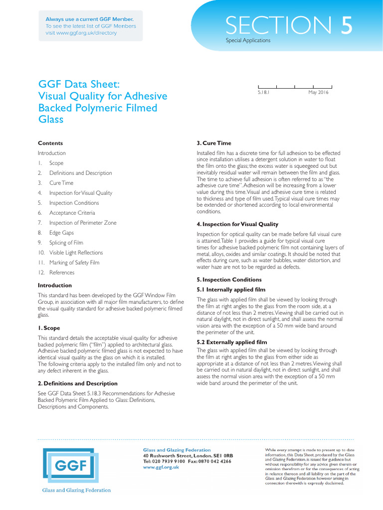 GGF-Visual-Quality-Standards-VQS | PDF | Glasses | Materials Science