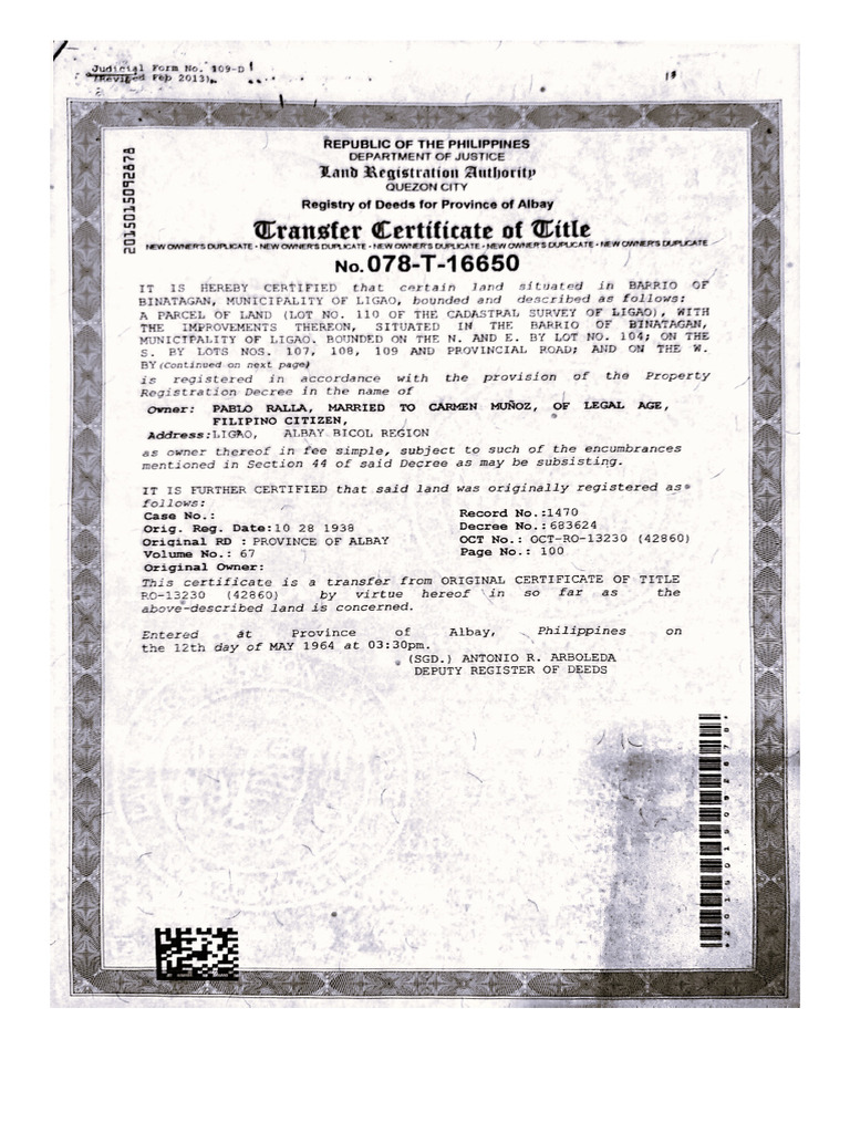 land title | PDF