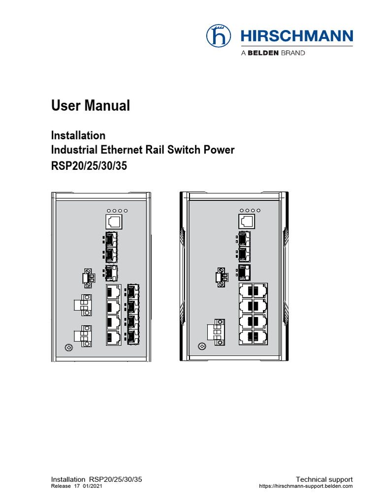 Anexo 10 - Redbox Rsp25 (Manual - Hirschmann) | PDF | Power Supply ...