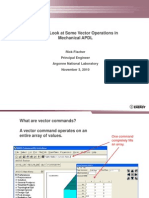 Quick look at vector operations in Mechanical APDL