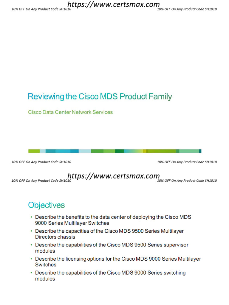3.reviewing The Cisco MDS Product Family | PDF