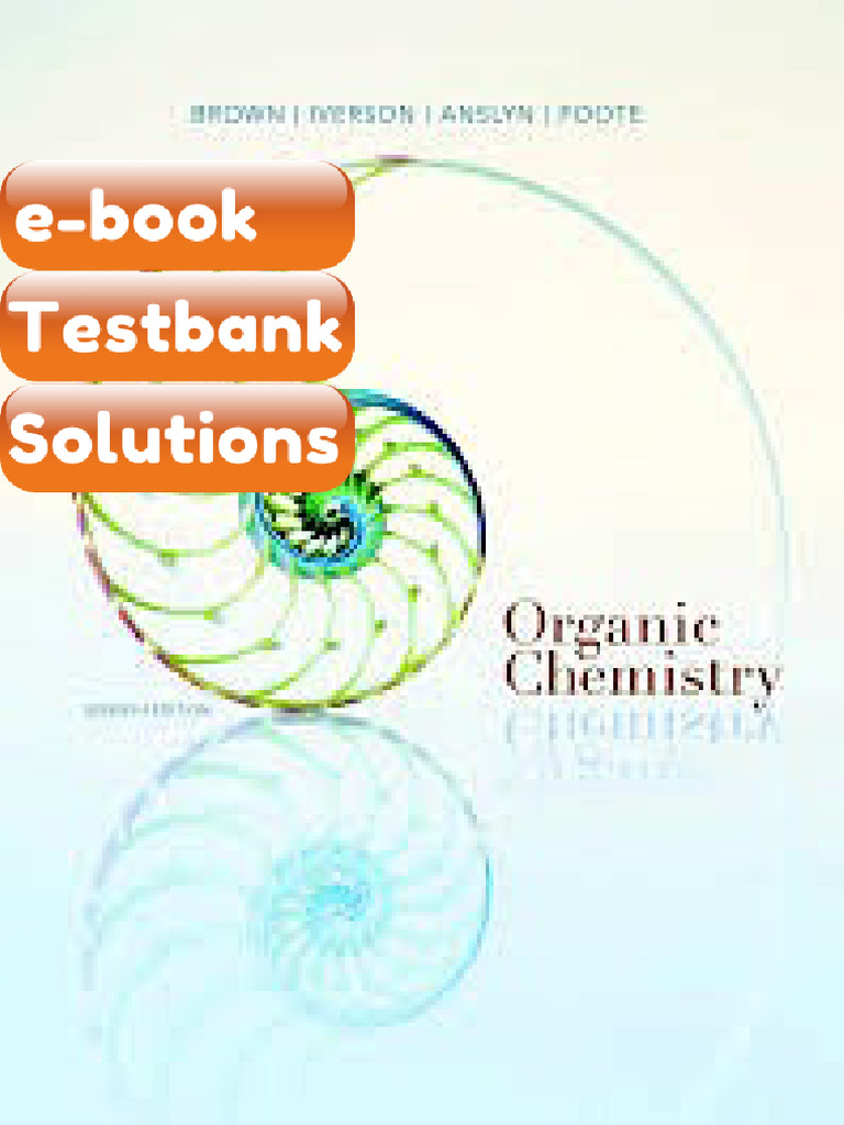 Organic Chemistry 7th Edition by Brown Testbank & eBook | PDF ...