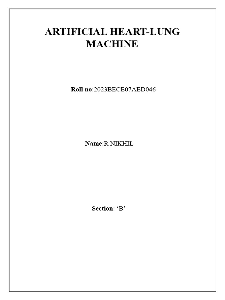 Artificial Heart 3 | PDF | Heart | Cardiac Surgery