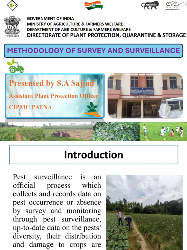 Pest Survey and Surveillance | PDF