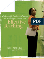 Met Project (Bill and Melinda Gates Foundation) 2010 - Working With Teachers To Develop Fair and Reliable Measure Od Effective Teaching
