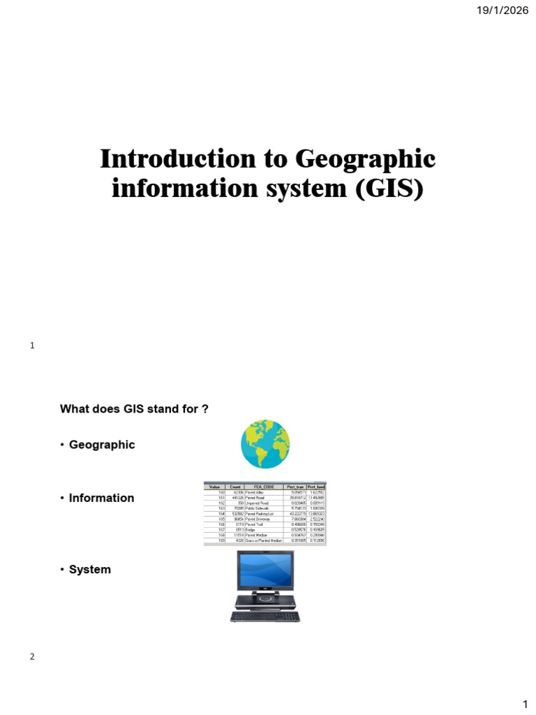 Introduction To GIS | PDF | Geographic Information System | Geography