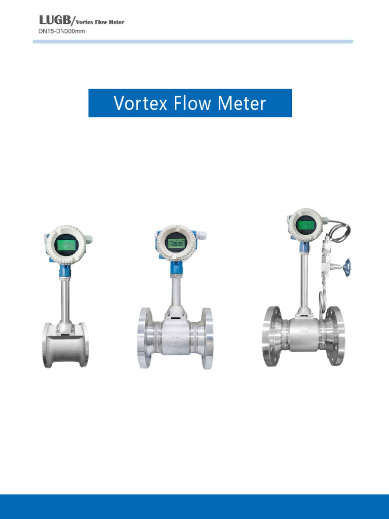 Vortex Flow Meter Datasheet PDF | PDF | Flow Measurement | Vortices