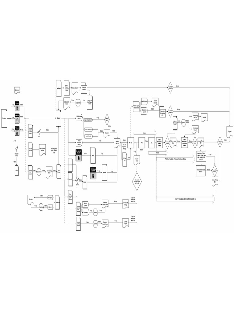 Civ Pro Flow Chart - 1 2 | PDF