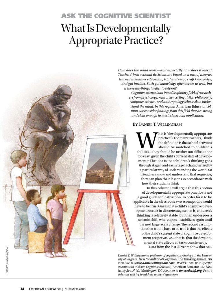 Developmentally Appropriate Practice | PDF | Behavioural Sciences ...