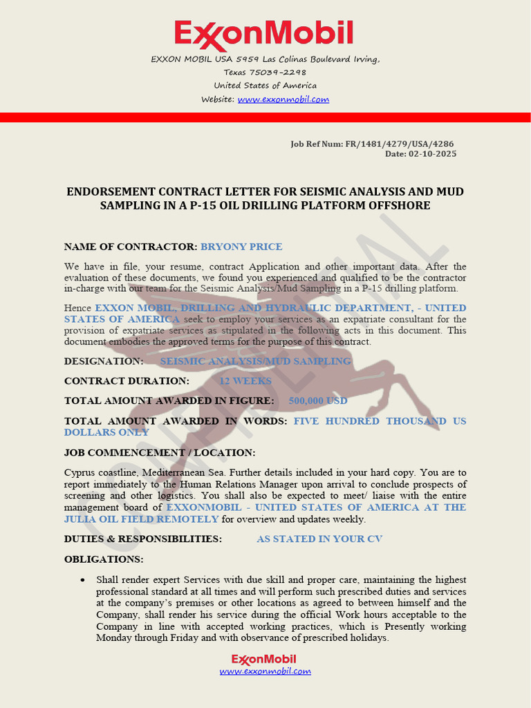Contract Exxon | PDF