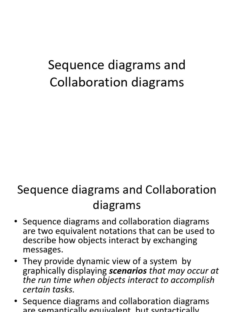 Sequence Diagrams and Collaboration Diagrams | PDF