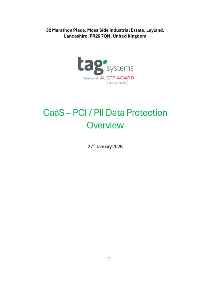 Pci Pii Data Protection Overview - v0.1 | PDF | Payment Card Industry ...