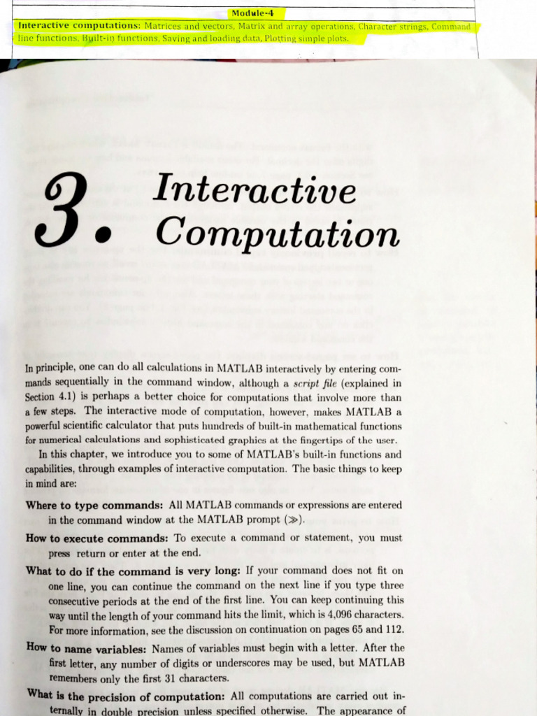 matlab programming module4 (2) | PDF