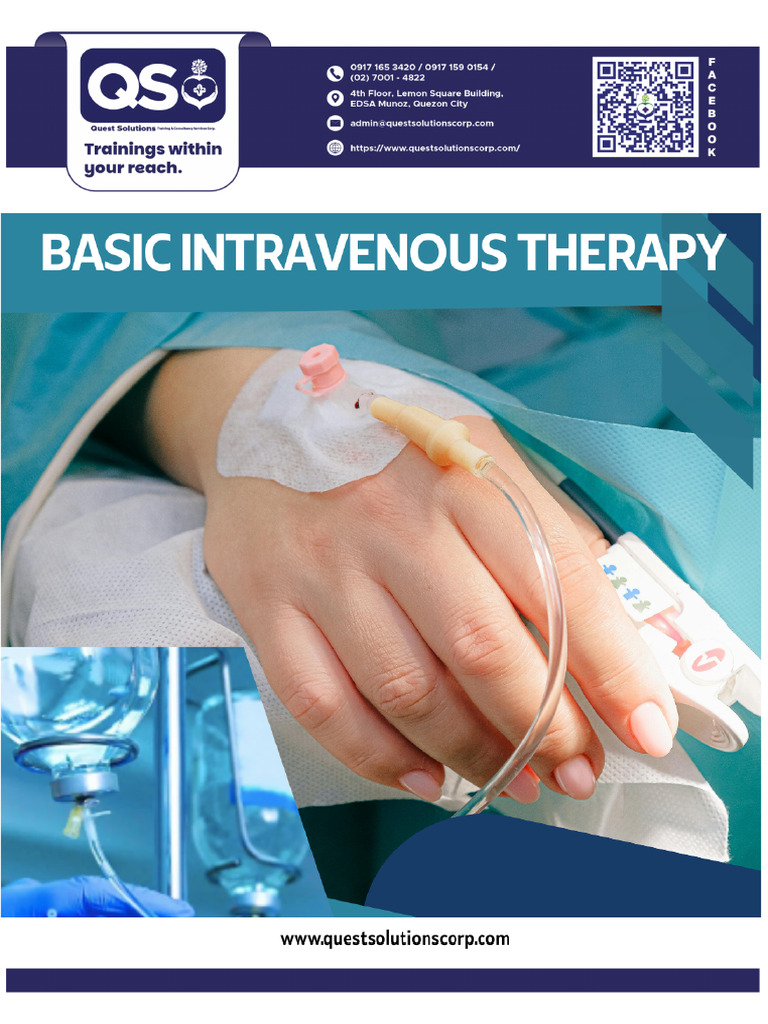 QUEST Basic Intravenous Therapy Final Manual | PDF | Intravenous ...
