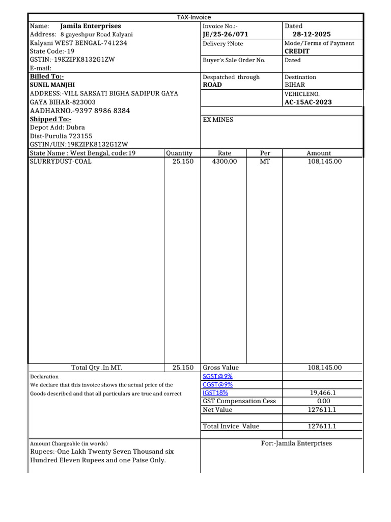 Bill | PDF